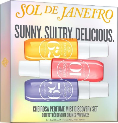 Picture of SOL DE JANEIRO Cheirosa Perfume Mist Discovery Set Cheirosa 62, 40, and 59 | Beauty Minis, 3 x 1 fl oz., Gift Set