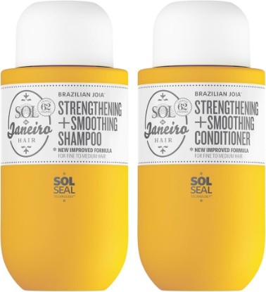 Picture of SOL DE JANEIRO Brazilian Joia Damage Repairing Shampoo & Conditioner Set | Damage Repair, Fights Frizz, Dryness, and Split Ends, Sulfate Free, Color Safe, Gourmand Scent