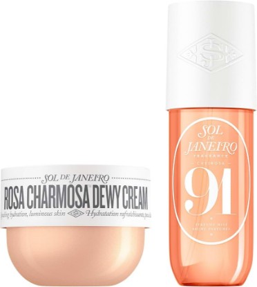 Picture of SOL DE JANEIRO Rosa Charmosa Dewy Body Cream & Cheirosa Perfume Mist Duo | 8.1 fl oz. each