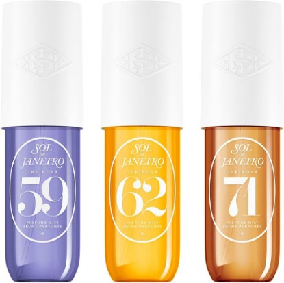 Picture of SOL DE JANEIRO Vanilla Lovers Perfume Mist Bundle - Cheirosa 62, 71, & 59 | Set of 3 Cheirosa Perfume Mists, 3 fl oz. each