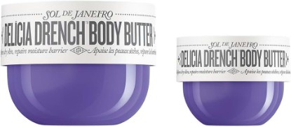 Picture of SOL DE JANEIRO Delicia Drench Body Butter Home and Away Duo | Includes Full Size & Travel Size Nourishing Body Butter, Restores Skin-Barrier, Mood-Boosting Floral and Sandalwood Scent