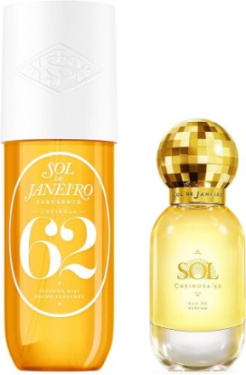 Picture of SOL DE JANEIRO Cheirosa '62 Eau de Parfum + Hair & Body Mist Perfume Duo, Amazon Exclusive