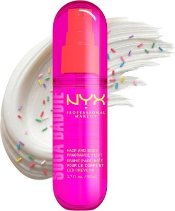 Picture of NYX PROFESSIONAL MAKEUP Fat Oil Fragrance Mist Perfume, Suga Baddie Vanilla & Whipped Cream Scent, Long Lasting Hair & Body Spray with Musk, Vegan & Cruelty Free, 2.7 fl oz