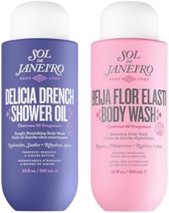 Picture of SOL DE JANEIRO Moistuizing Shower Duo | Delicia Drench Shower Oil & Beija Flor Elasti Body Wash | Cheirosa 59 & 68 | 13 fl oz.