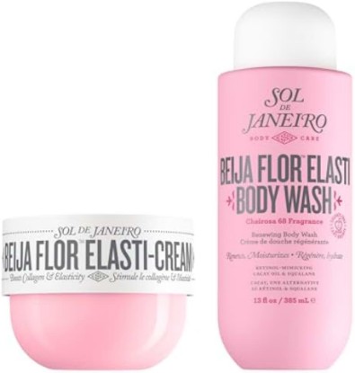 Picture of SOL DE JANEIRO Beija Flor Elasti-Cream and Body Wash Duo | Beija Flor Shower Bundle | Cheirosa 68 Scent