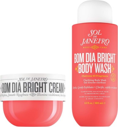 Picture of SOL DE JANEIRO Bom Dia Bright Cream and Body Wash Duo | Full Size Bom Dia Bright Shower Bundle | Clarifying and Smoothing | Cheirosa 40 Scent