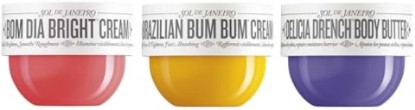 Picture of SOL DE JANEIRO Body Cream Trio, Visibly Tightening, Brightening & Moisturizing Bundle, Amazon Exclusive