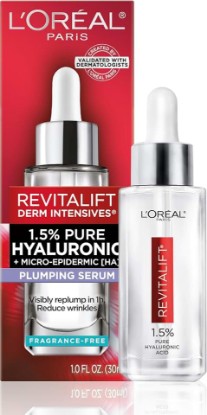 Picture of L'Oreal Paris Revitalift 1.5% Pure Hyaluronic Acid Serum for Face, Anti Aging Serum to Hydrate Skin & Reduce Wrinkles, Fragrance Free Skin Care for All Skin Types, 1 Oz