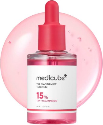 صورة medicube TXA&Niacinamide 15% Glow Serum | Lightweight Daily Serum - For Uneven Skin Tone, Texture, and After Spot Care, High-Potency Tranexamic Acid 5%, 1.01 fl.oz