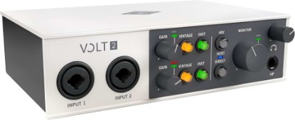 Picture of Universal Audio Volt 2 USB Audio Interface | 2x2 USB-C interface with 610 tube emulation and MIDI for musicians, podcasters and streamers
