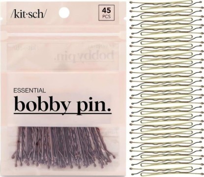 Picture of Kitsch Bobby Pins - Ideal for Blonde, Thick & Thin Hair, Brown 45 pcs | 1.87 Inches – Hair Styling Accessories for Kids, Girls and Women – Stylish and Secure Hair Pin