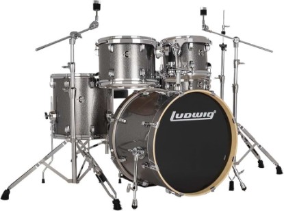 Picture of Ludwig Element Evolution 5-piece Drum Set with Hardware - Platinum