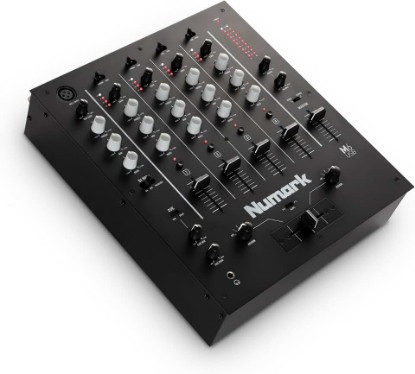 Picture of Numark M6 USB 4-Channel DJ Mixer | Built-In USB Audio Interface, 3-Band EQ, Mic Input, Replacable Slope-Adjustable Crossfader