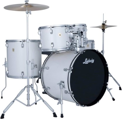 Picture of Ludwig Ludwig Accent Drive 5-piece Drum Set - Snow Dust