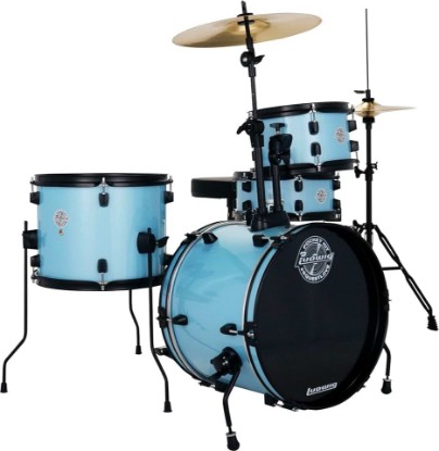 Picture of Ludwig Questlove Pocket Kit 4-piece Drum Set - Crystal Blue Sparkle