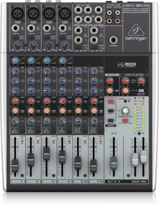 Picture of Behringer XENYX 1204USB Premium 12-Input 2/2-Bus Mixer with XENYX Mic Preamps and Compressors, British EQ and USB/Audio Interface