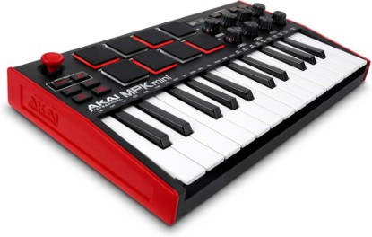Picture of Akai Professional MPK Mini MK3 25-Key USB MIDI Keyboard Controller | Velocity-Sensitive Mini Keys, 8 MPC Pads, 8 Knobs, Software Suite Included, for Beat Makers, Music Producers and Home Studios