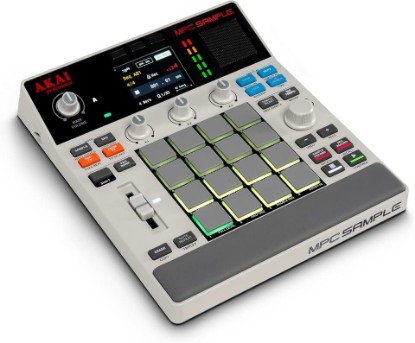 Picture of Akai Professional MPC Sample Portable Sampler | Standalone, Rechargeable Battery, USB-C, Speaker, Microphone, for Sampling, Sequencing and Music Production