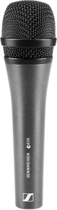 Picture of Sennheiser Professional E 835 Dynamic Cardioid Vocal Microphone | Cardioid dynamic microphone with XLR connector and MZQ 800 clip for vocals, stage performance and live sound