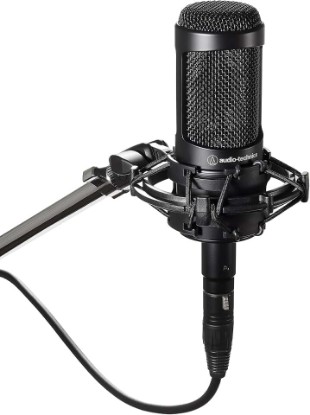 Picture of Audio-Technica AT2035 Cardioid Condenser Microphone, Perfect for Studio, Podcasting & Streaming, XLR Output, Includes Custom Shock Mount