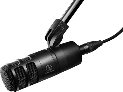 Picture of Audio-Technica AT2040 Hypercardioid Dynamic Podcast Microphone | Hypercardioid dynamic microphone with integrated shock mount and multistage windscreen for podcasting, streaming and audio