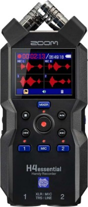 Picture of Zoom H4 Essential Handheld Recorder for Musicians, Podcasters & Filmmakers | Clip-Free Audio with 32-Bit Float, 4 Tracks, Stereo Mics, 2 XLR/TRS Inputs, USB Audio Interface