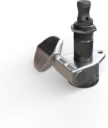 Picture of D'Addario Auto-Trim Tuning Machines - Locking Tuners for Guitars - 3+3 Setup, Chrome