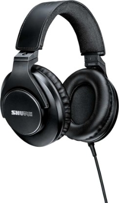 Picture of Shure SRH440A Over-Ear Wired Studio Headphones for Recording | Studio-grade closed-back headphones with enhanced frequency response and a collapsible design for monitoring