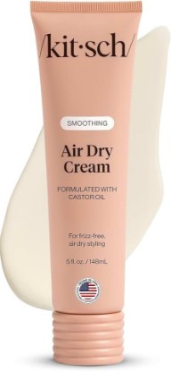 Picture of Kitsch Smoothing Air Dry Cream – With Castor Oil & Coconut Oil - 5 oz | Frizz Control Hair Care Product – Lightweight Hair Styling Products – Enhances Natural Hair Texture Appearance