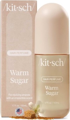 Picture of Kitsch Hair Perfume for Women – Hair Spray & Body Mist – Warm Sugar, 50mL | Clean, Deodorizing & Patented Odor-Eliminating Technology – Freshen Hair, Body & Pillows – Made in USA