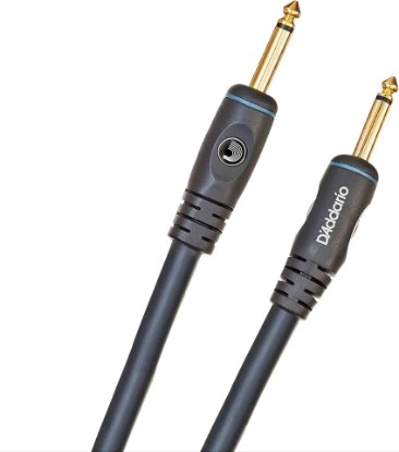Picture of D'Addario Custom Series Speaker Cable - Gold Plated Plugs for Optimal Signal Flow - Shielded for Noise Reduction - 1/4 Inch Male to 1/4 Inch Male - 3 Inch/76.2 MM - Straight Ends - 1 Pack