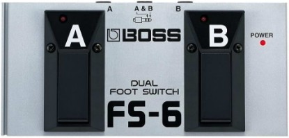 Picture of BOSS FS-6 Dual Footswitch for Momentary and ON/OFF control of your Musical Instrument FX & More | Switch Functions with your Foot | Compatible with Guitar | Keyboard | BOSS/Roland Amps