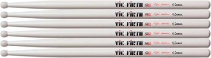 Picture of Vic Firth Corpsmaster Marching Drum Stick 3-Pack SRHN Ralph Hardimon Nylon Tip
