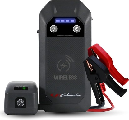 Picture of Schumacher Electric 12V Lithium Jump Starter & Power Pack - Portable 1000A Battery Jumper with 10W Wireless Charging, USBA/USBC Fast Charging & Multi-Mode LED Flashlight - 4-in-1 SL1672