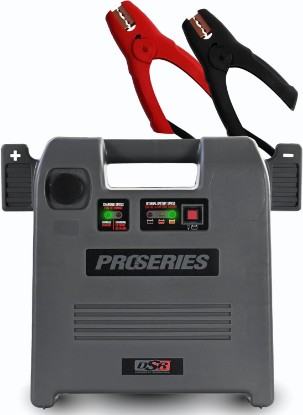 Picture of Schumacher Electric Car Battery Jump Starter & Portable Power Station - 1800 Peak Amps - 12V DC Power Outlet - with Overload & Short-Circuit Protection & Jumper Cables - DSR119