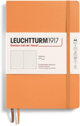 Picture of LEUCHTTURM1917 Re:Combine Your Thoughts - Softcover Notebook - 123 Numbered Pages (Dotted Paper, Apricot)