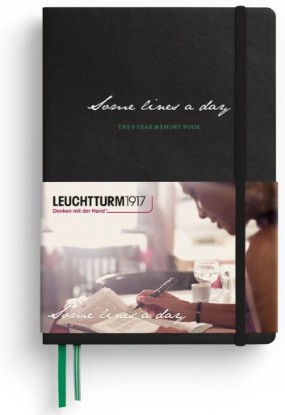 Picture of LEUCHTTURM1917 Some Lines A Day - 5 Year Memory Notebook - Hardcover Journal 366 Pages for 5 Years of Entries (Black)