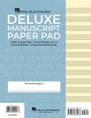 صورة Manuscript Paper (Deluxe Pad)(Blue Cover)