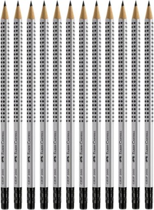 Picture of Faber-Castell Grip Graphite Pencils with Erasers – No. 2.5, 8mm, Drawing Pencils for Kids, Sketch Pencils, Art Pencils for Drawing and Shading (12 Count) The Forest Stewardship Council