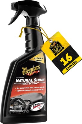 Picture of Meguiar’s Natural Shine Protectant, 16 Oz | Plastic Restorer that Improves Color & Shine for Vinyl, Rubber, & Plastic Surfaces, Provides UV Protection, Easy to Use Spray