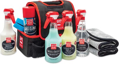 Picture of Griot's Garage Concours Lawn Kit, 11389 | Includes car wax, auto detailer, cleaner, vinyl and rubber dressing, detail sponge and towels, Concours bag and more