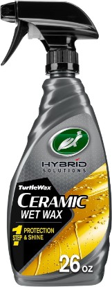 Picture of Turtle Wax Hybrid Solutions Ceramic Wet Wax Spray, 26 oz. (Pack of 1) | 1-Step Car Wax for High Gloss Shine & Ceramic Coating Protection for Paint, Wheels, Glass & More, Extreme Water Beading