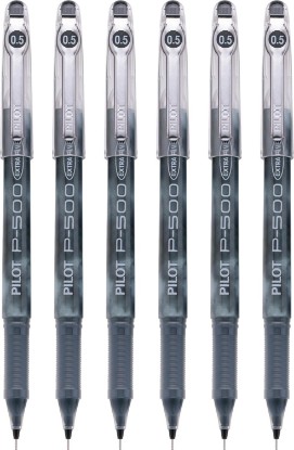 Picture of PILOT Precise P-500 Gel Ink Rolling Ball Pens, Extra Fine Point, Black Ink, 6 Pens