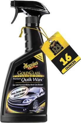 Picture of Meguiar's Gold Class Carnauba Quik Wax, 16 Oz | Special Blend for Richness and Shine, Clear Coat Safe Quik Wax Spray that Leaves Lasting Gloss & Protection without Residue