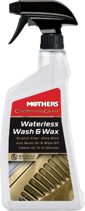 Picture of Mothers California Gold Waterless Wash & Wax, 24 oz. (05644) | Quick & Easy Car Care Without Water, Spray On & Wipe Off Ultra-Slick Formula Safely Removes Dirt & Grime Scratch-Free