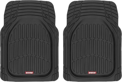Picture of Motor Trend 2 Piece Front Car Floor Mats- Black FlexTough Contour Liners-Deep Dish Heavy Duty Rubber Floor Mats for Car SUV Truck & Van-All Weather Protection, Universal Trim to Fit