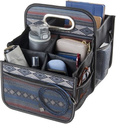 Picture of Car Caddy - Front Seat Organizer or Back Seat Organizer with Cup Holders | Front Seat Organizer for Adults and Backseat Car Organizer for Kids Keeps Car Seats Clutter Free