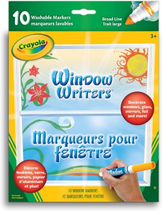 Picture of Crayola 10 Washable Markers Window (Bilingual)
