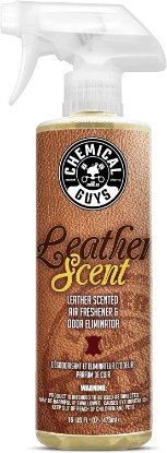 Picture of Chemical Guys Leather Scent Air Freshener & Odor Neutralizer Spray, 16 oz | Refreshes interiors while neutralizing odors at the source, adjustable fine-mist spray for cars, trucks, SUVs and home
