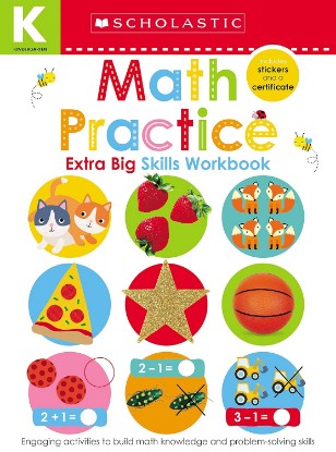 Picture of Math Practice Kindergarten Workbook: Scholastic Early Learners (Extra Big Skills Workbook)